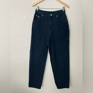 Lauren Ralph Lauren Dark Navy Cotton Flat Front Pants size S 10